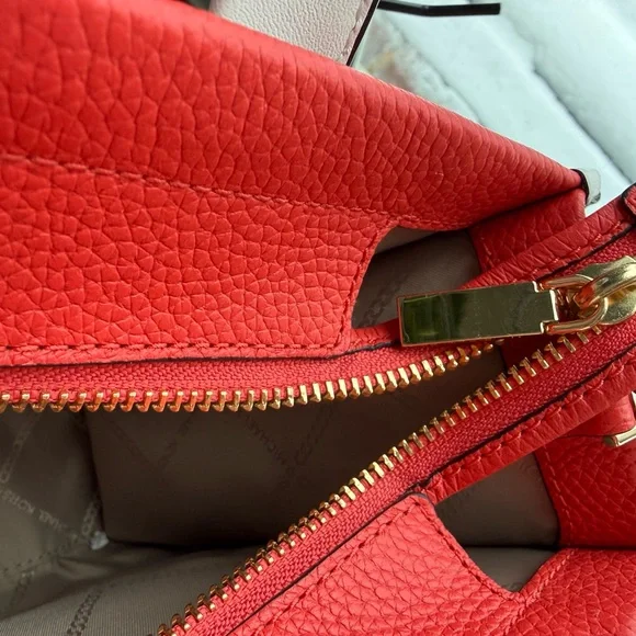 Michael Kors Coral and White Tote Bag - Picture 13 of 13